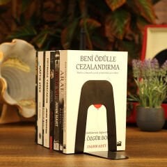 Metal Siyah 2'li SET Kitap Tutucu, Kitap Desteği