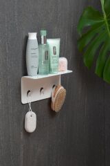 Modern Metal Duş Rafı, Duş düzenleyici, Banyo Rafı BEYAZ